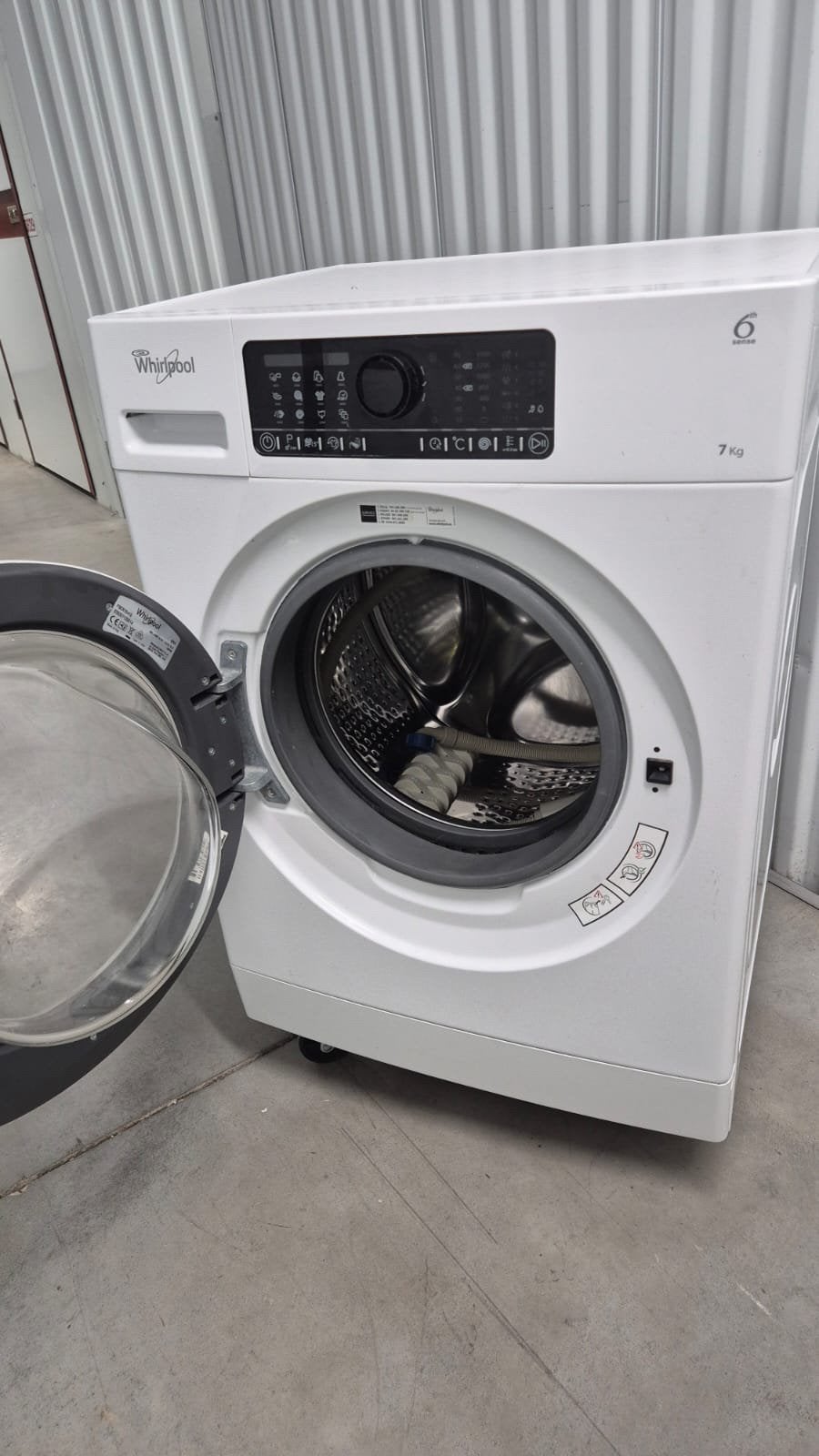 Wasmachine te koop whirlpool, Ophalen, Zo goed als nieuw, 1200 tot 1600 toeren, 85 tot 90 cm