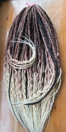 Synthetic Dreadlocks Extensions Handmade Dreads Faux Locs, Ophalen of Verzenden, Nieuw, Pruik of Haarverlenging