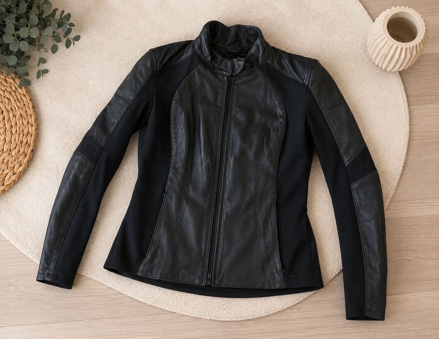 Alpinestars Vika V2 Dames Leren Motorjas Zwart, Ophalen of Verzenden, Tweedehands, Dames, Jas | leer
