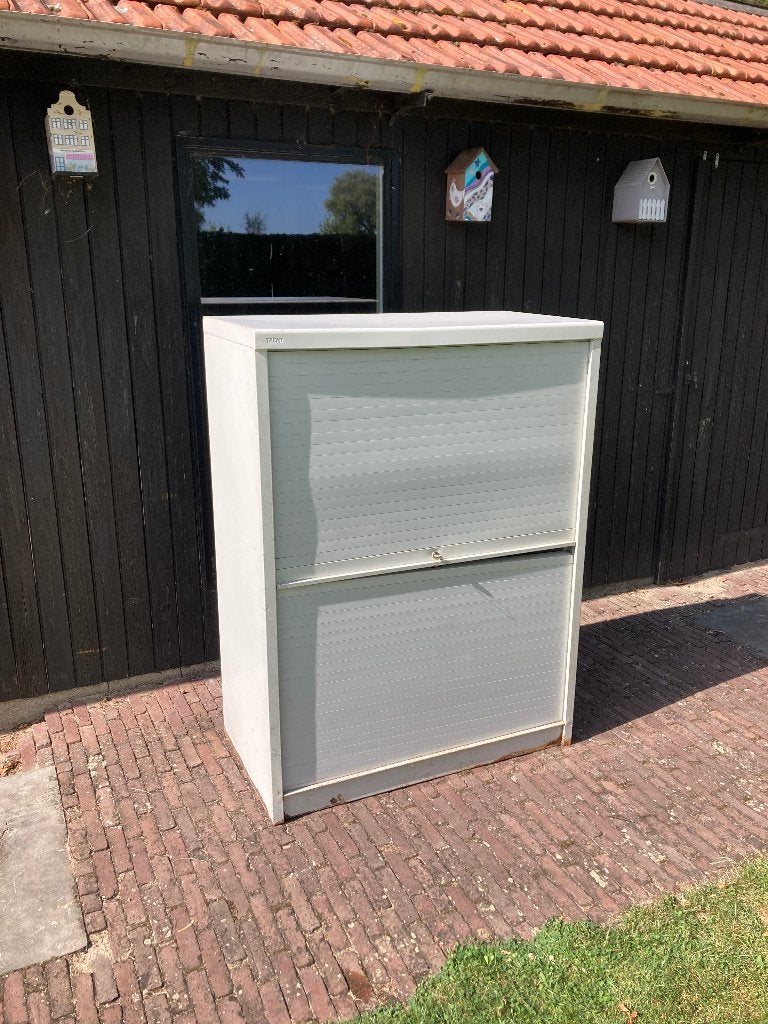 Metalen kast | Stalen kast | Archiefkast met roldeur, Ophalen, Gebruikt, 100 tot 150 cm, 50 tot 100 cm