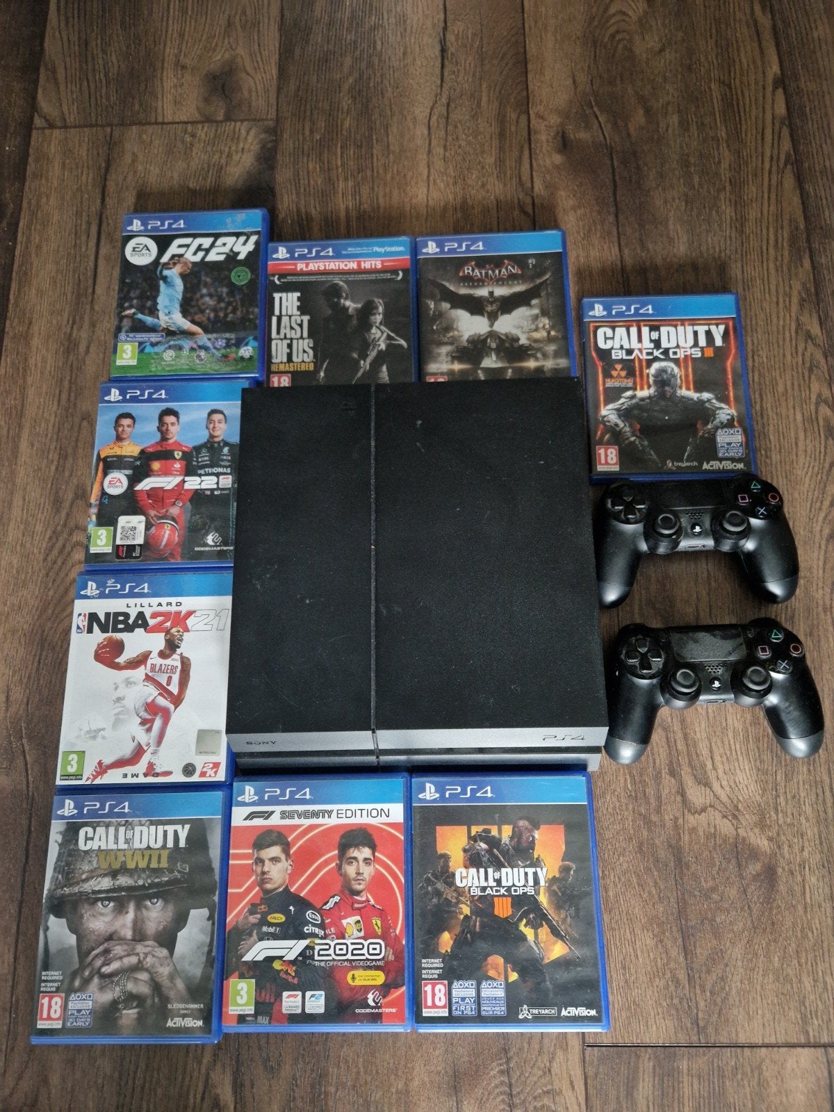 PlayStation 4 met games en 2 controlers, Spelcomputers en Games, Met 2 controllers, Ophalen of Verzenden, Original, 500 GB