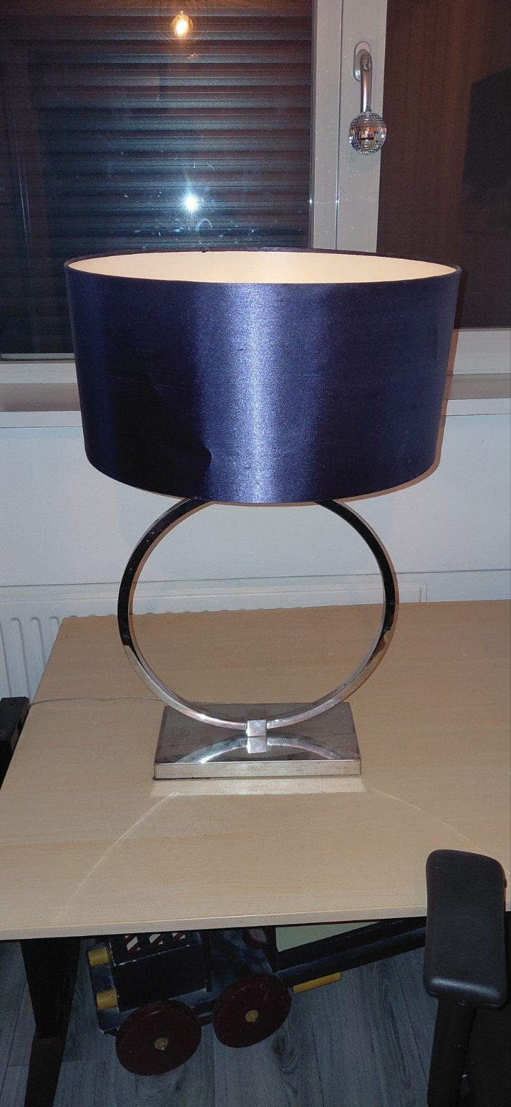 Mooie Ringlamp Chrome, Ophalen, E27 (groot), Zilver, Sfeerlamp