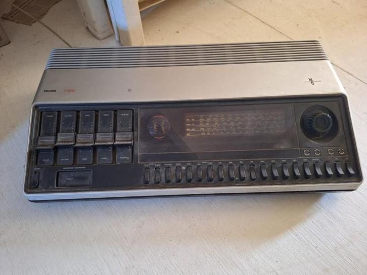 Werkende Vintage Philips Versterker 22 RH 752/50, Overige merken, Gebruikt, Ophalen of Verzenden, Minder dan 60 watt