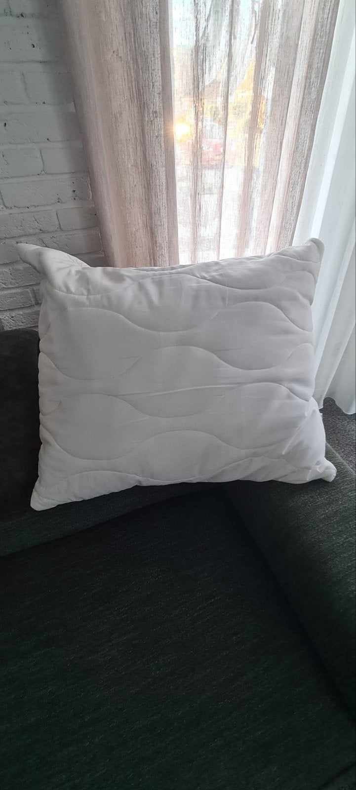 2 ergonomische kussens LÖKSTAMFLY van IKEA, Ophalen, Eenpersoons, Wit, Zo goed als nieuw