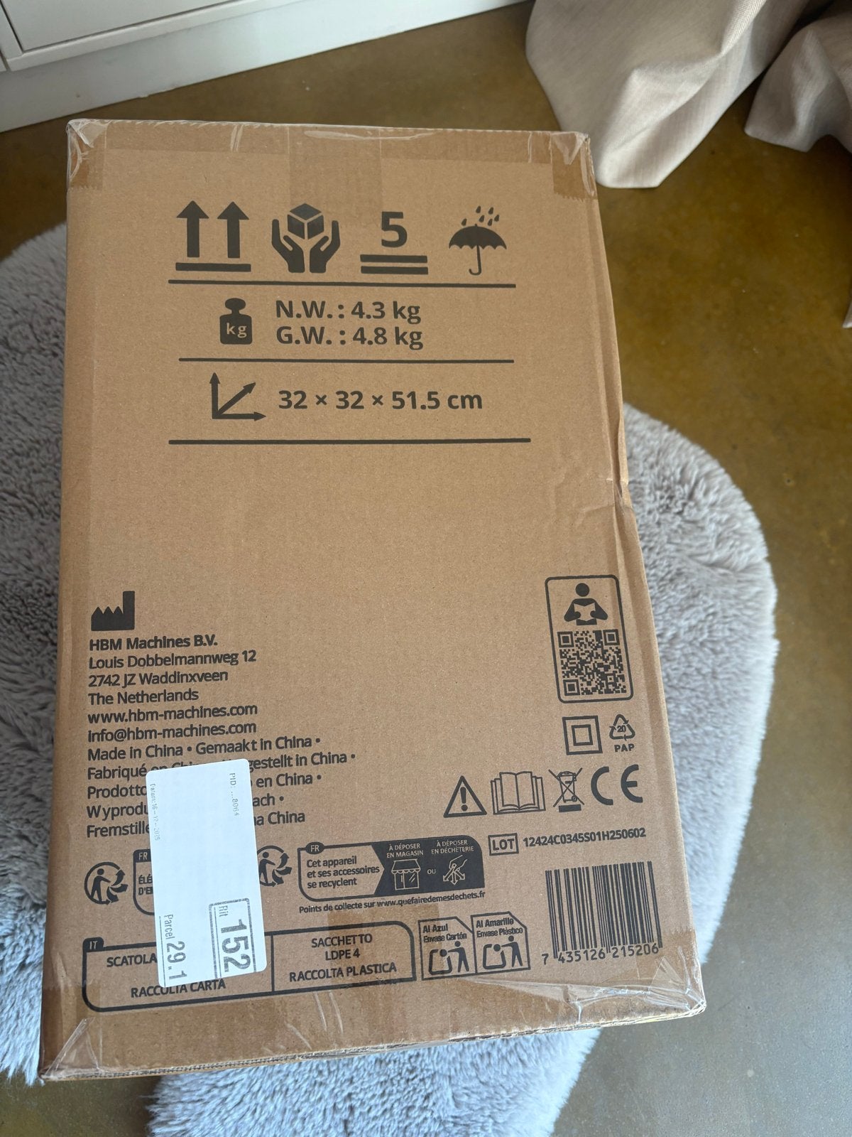Nieuwe HBM Waterstofzuiger 1000W - Ongebruikt in doos, Ophalen, Nieuw, Waterstofzuiger, Minder dan 1200 watt