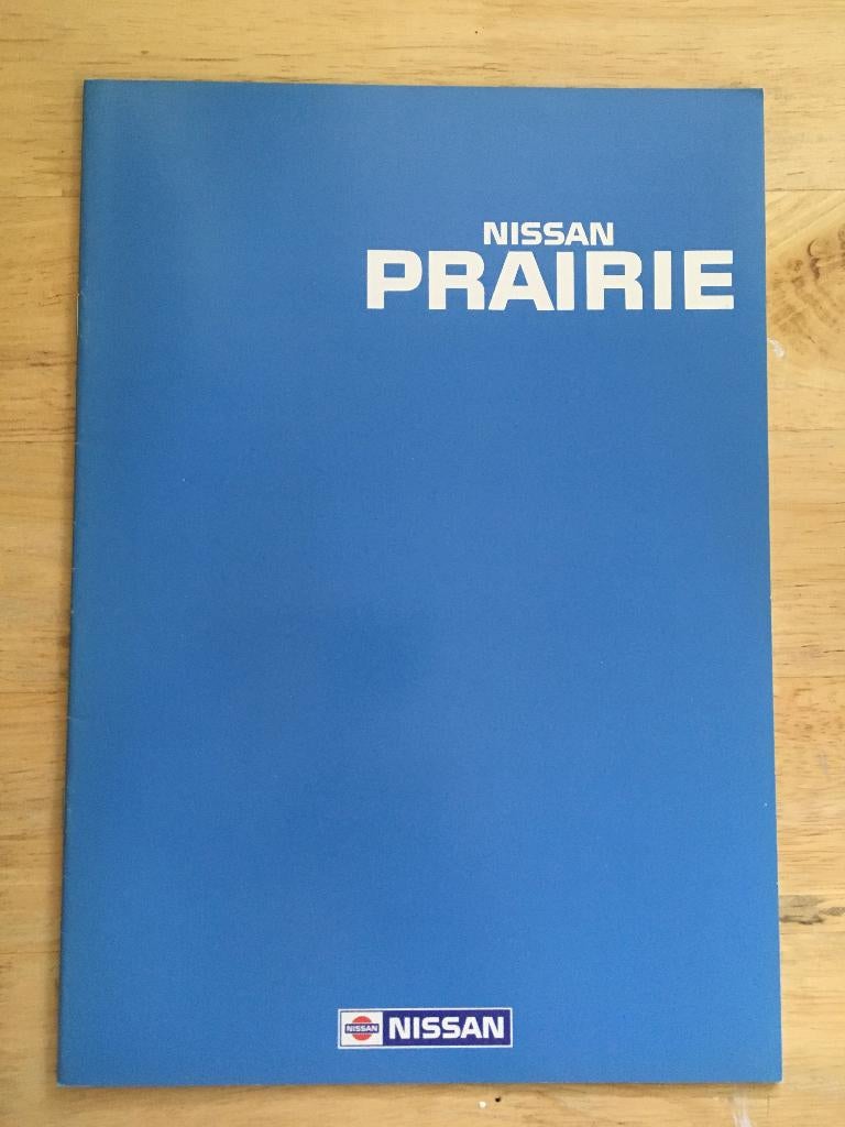 Autofolder/Brochure Nissan Prairie 1989, Ophalen of Verzenden, Nieuw, Nissan