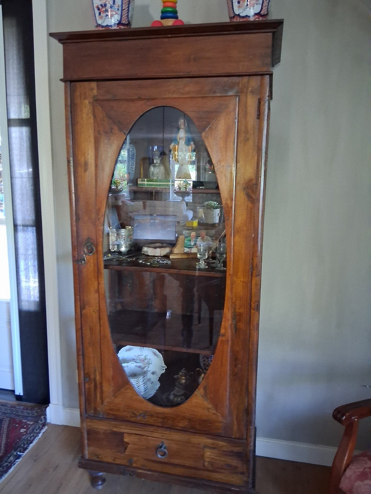 Vitrine kast Vintage, Antiek en Kunst, Antiek | Meubels | Kasten, Ophalen