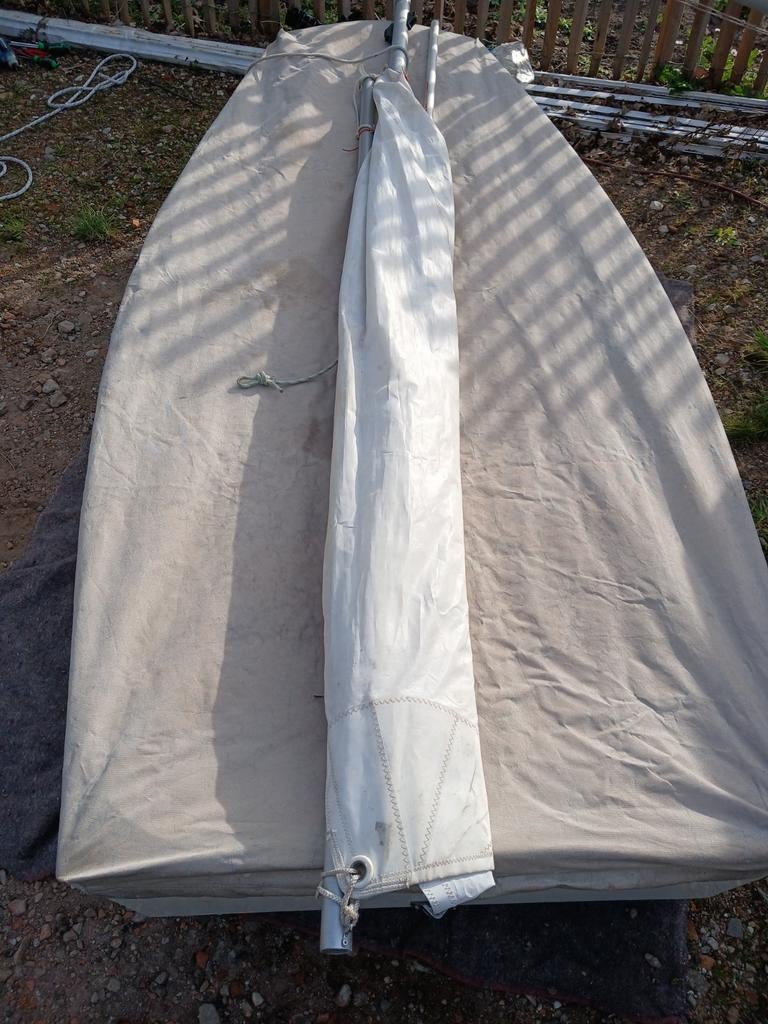 Optimist houten zeilboot, Watersport en Boten, Minder dan 3 meter, Gebruikt, Minder dan 15 m², Overige typen