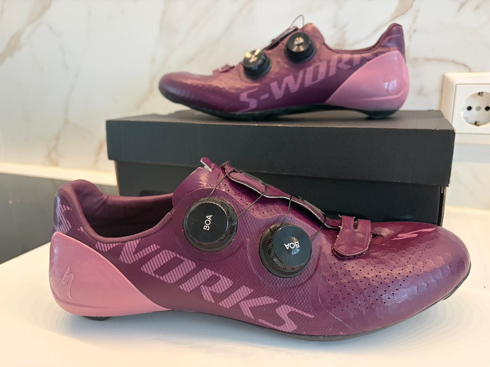 Specialized S-Works RD7 -Cast Berry- Maat 43 (27,5 cm)  €440, Ophalen of Verzenden, Zo goed als nieuw, Overige maten, Schoenen