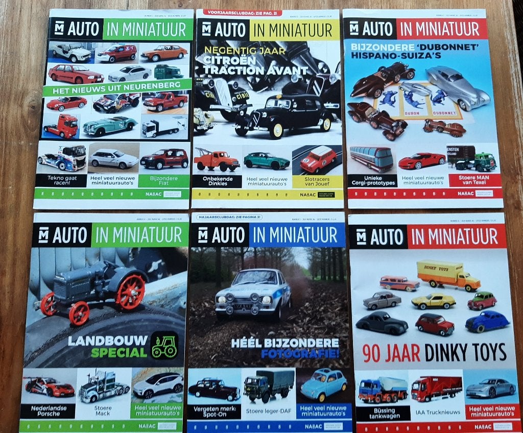6x Auto in Miniatuur Tijdschriften - Jaargang 2024 NAMAC, Ophalen of Verzenden, Zo goed als nieuw, Overige typen