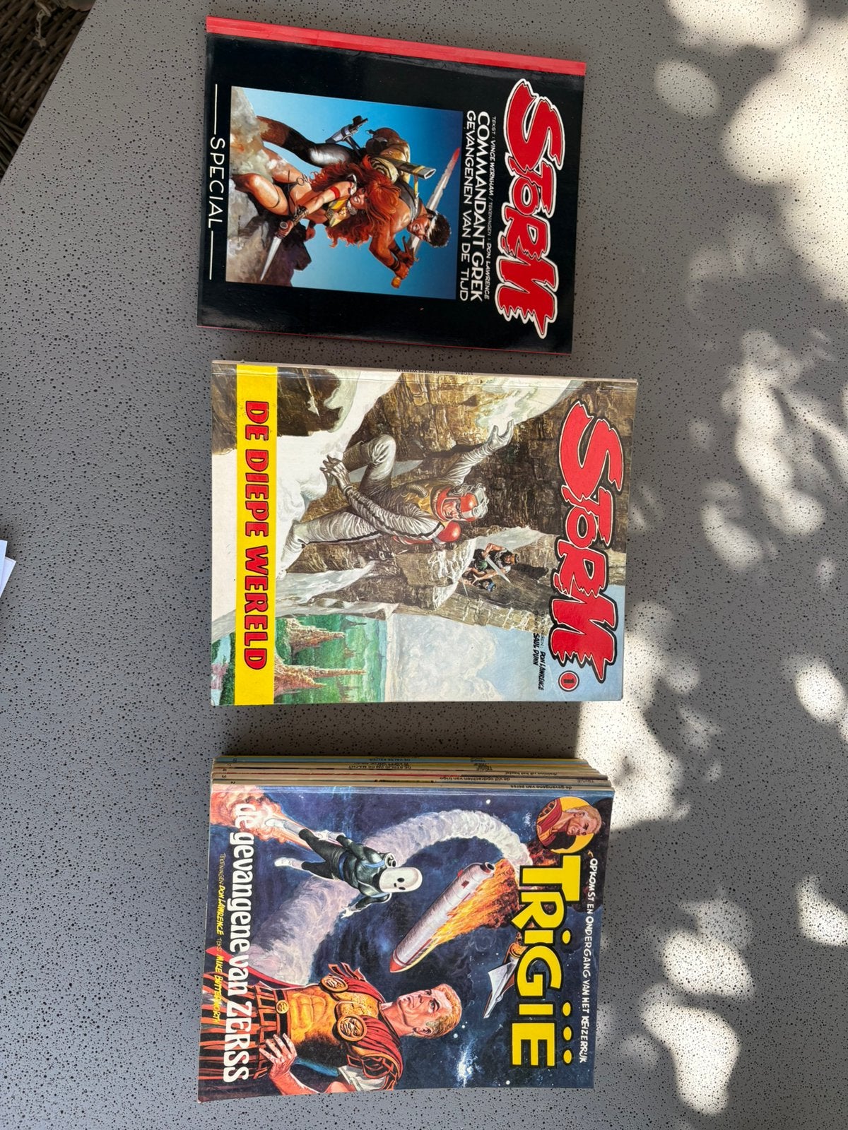Storm en Trigie, Boeken, Strips | Comics, Meerdere comics, Ophalen, Zo goed als nieuw, Europa