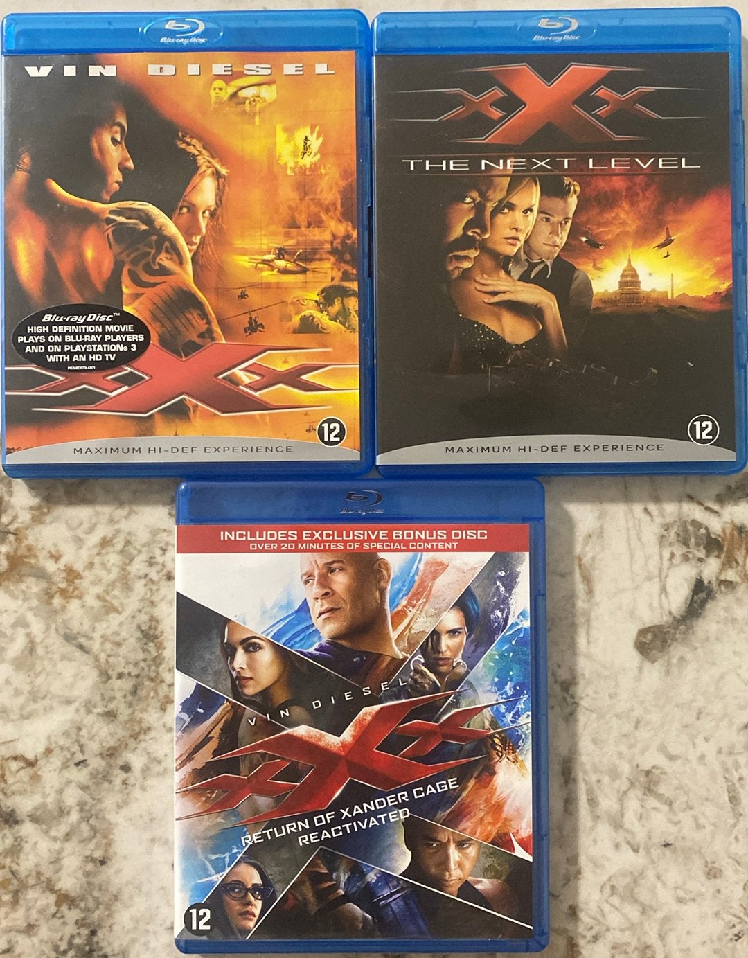 Triple X 1 2 3 blu ray NL versie XXX, Cd's en Dvd's, Ophalen of Verzenden, Zo goed als nieuw