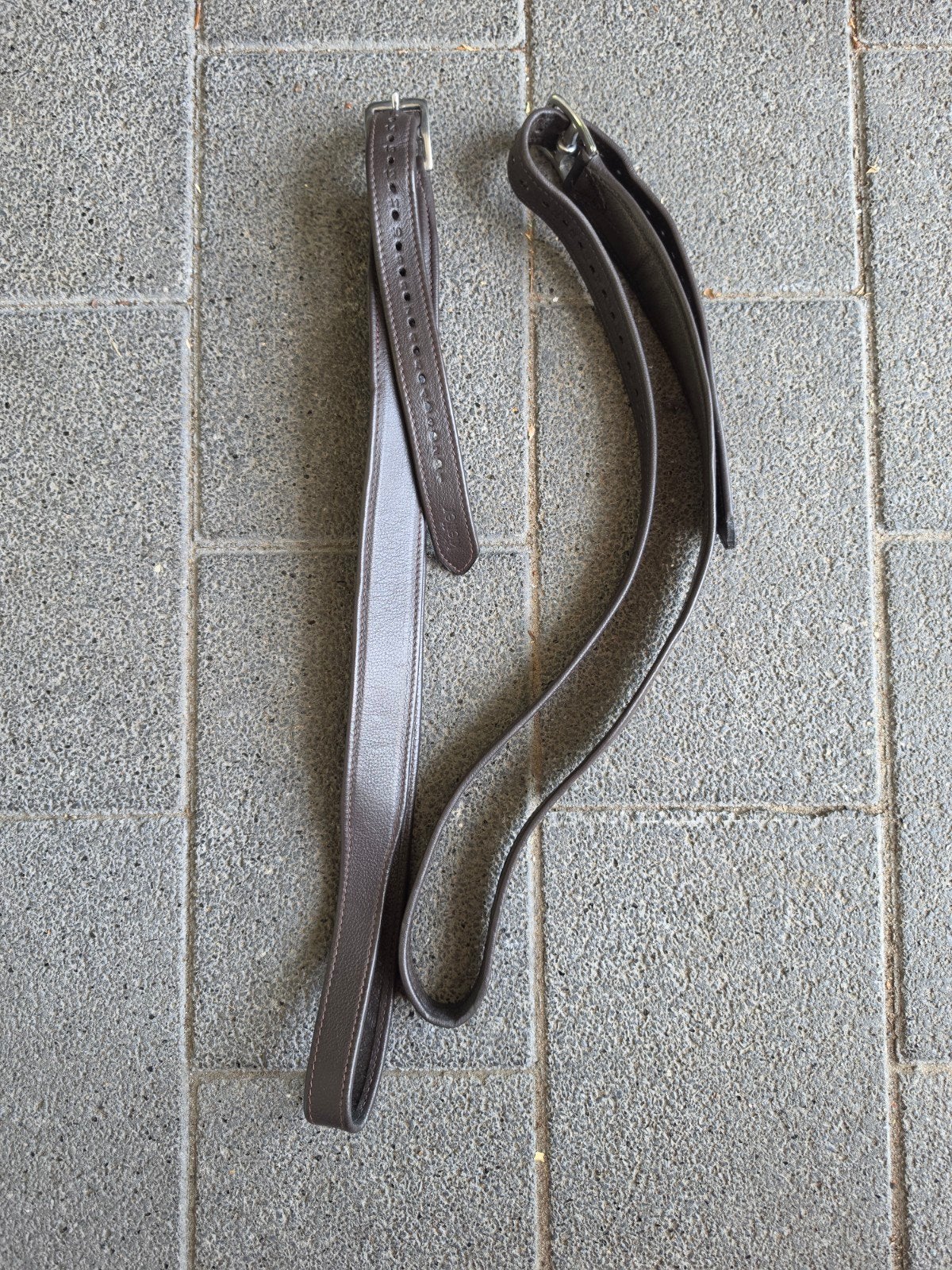 Kieffer brede bruine beugelriemen 140cm, Bruin, Kieffer, Ophalen of Verzenden, Zo goed als nieuw