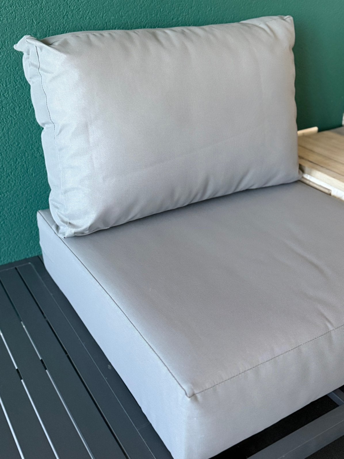 tuinlounge set, Bijzettafel, Aluminium, Zo goed als nieuw, Loungeset