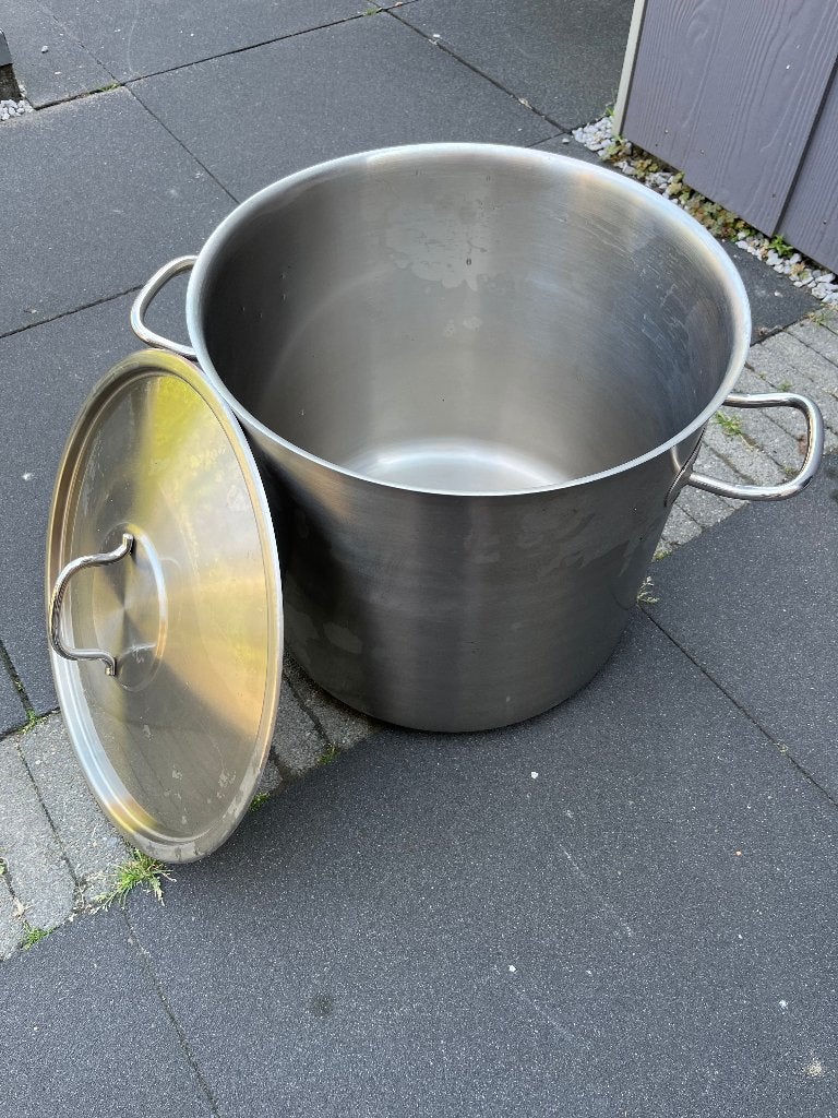 Te koop: Bierbrouwset (Pan + Gamel + Moutmolen + Diversen), Hobby en Vrije tijd, Overige Hobby en Vrije tijd, Ophalen, Gebruikt