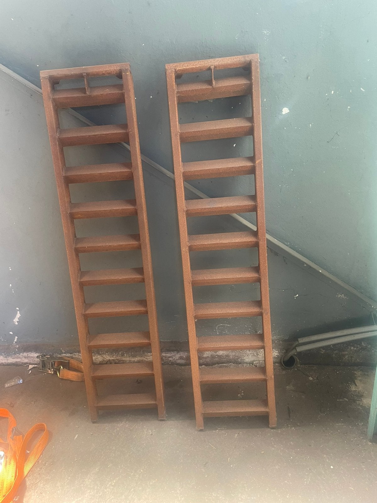 IJzeren oprijplaten 155x35cm, Auto diversen, Aanhangwagen-onderdelen, Ophalen