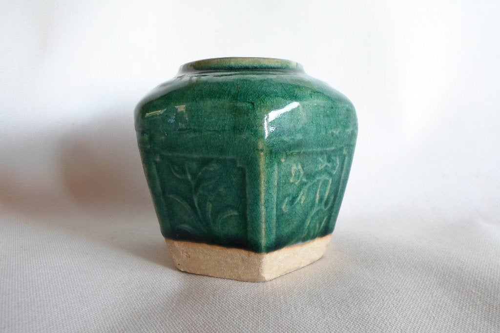 Chinees Shiwan Gemberpot Groen, Antiek en Kunst, Ophalen of Verzenden