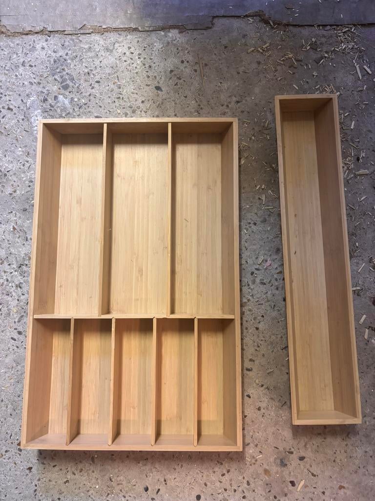 IKEA bestekbak / lade-organizer (bamboe), Ophalen, Zo goed als nieuw, Kunststof