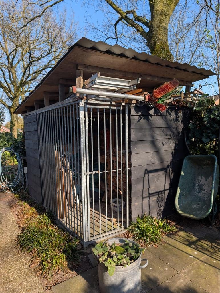 Kennel omgebouwd tot schuur 3 x 2 meter, Tuin en Terras, Tuinhuizen, Ophalen, Schuur, Zonder ramen