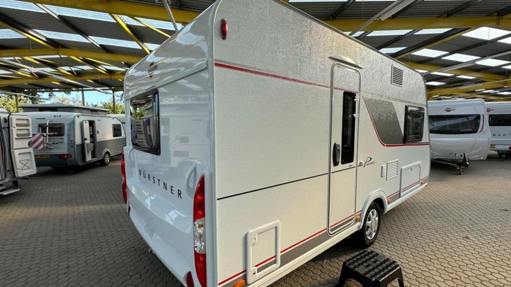 Bürstner Premio 395 TS Dwars Bed 210 cm !, Caravans en Kamperen, Reservewiel, Bedrijf, Treinzit, Tot en met 3