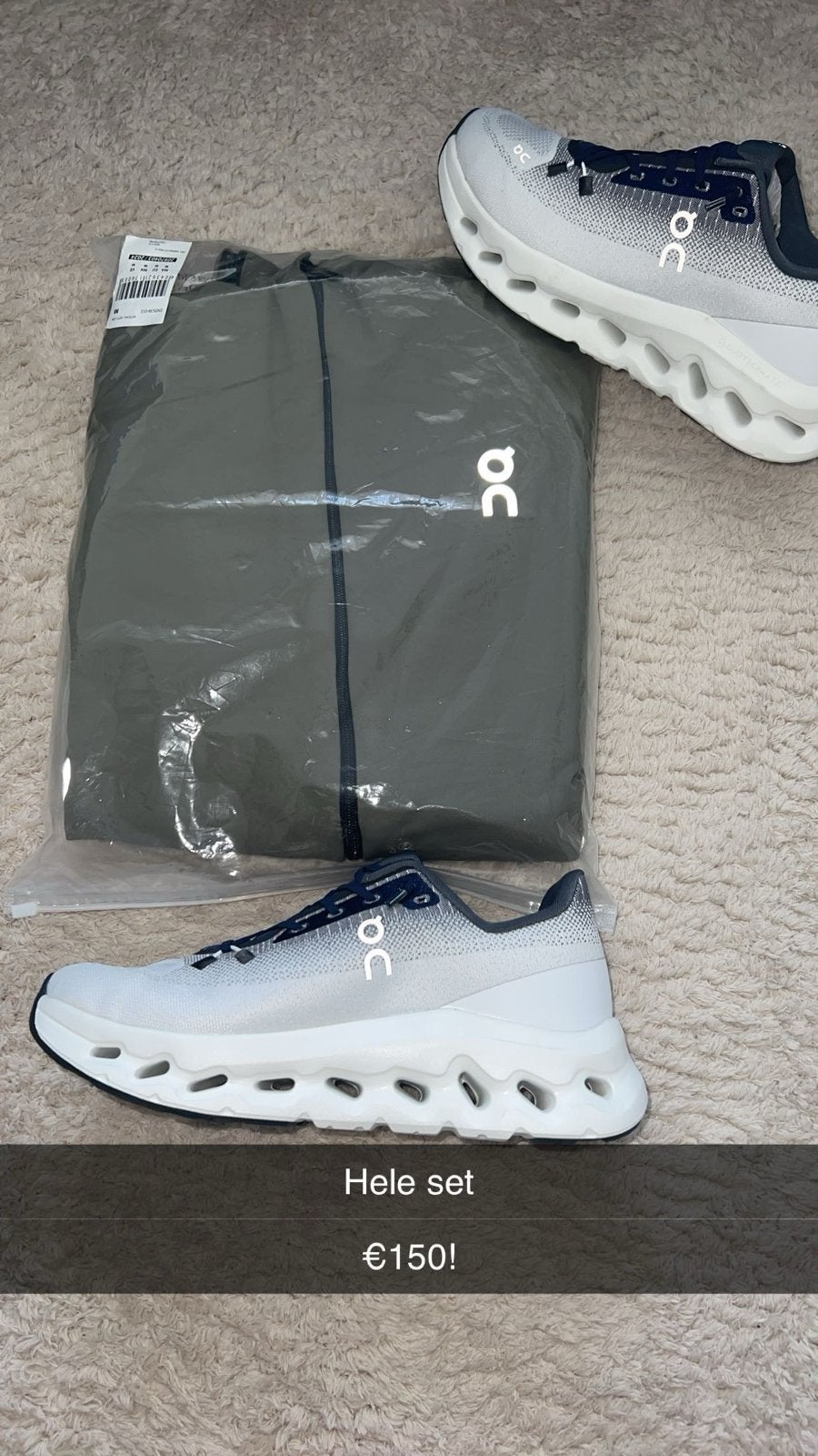 On Running hardloopschoenen en kleding set, Overige merken, Hardloopschoenen, Nieuw, Ophalen of Verzenden