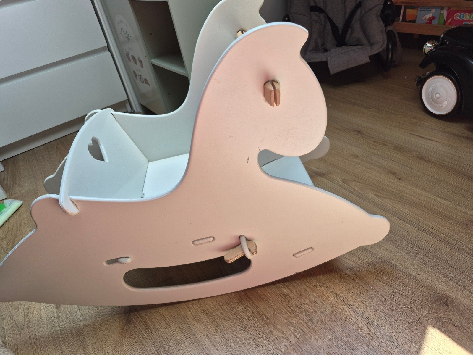 Moover hobbelpaard, Ophalen, Jongen of Meisje