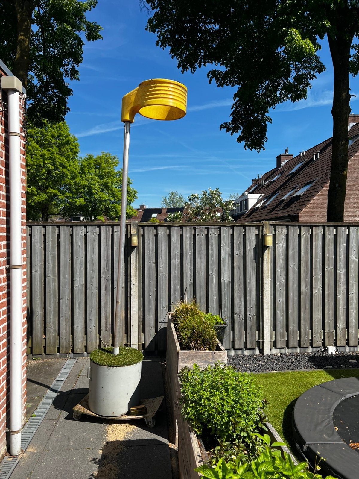 Korfbal paal op solide basis, Sport en Fitness, Korfbal, Ophalen, Zo goed als nieuw, Korf of Paal