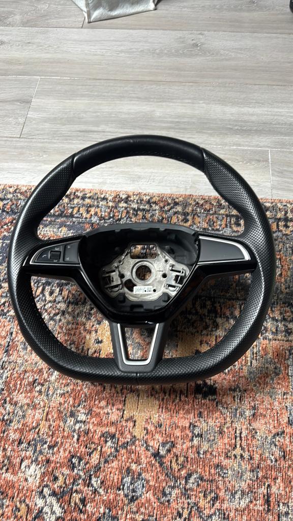Leder stuurwiel multifunctioneel Skoda Citigo, Auto-onderdelen, Ophalen of Verzenden, Nieuw, Skoda