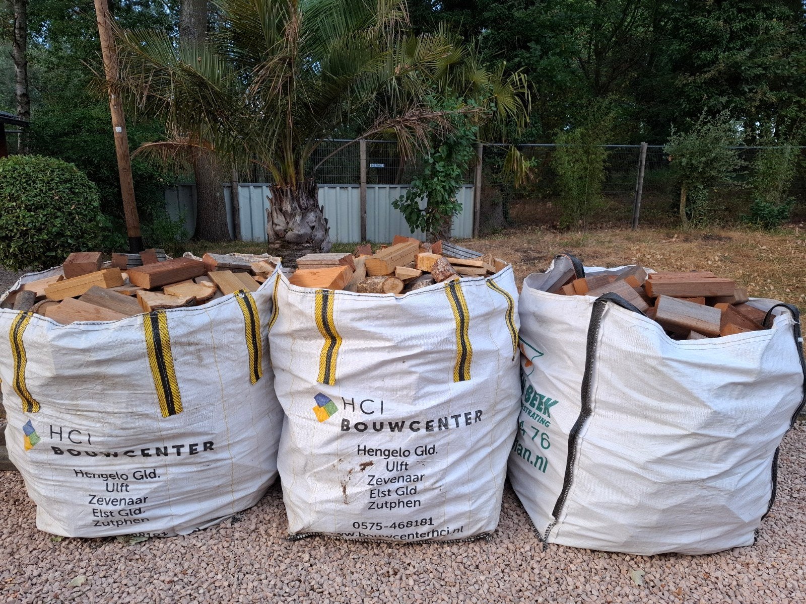 3 kuub haardhout big bag schoon gedroogd, Tuin en Terras, Haardhout, 3 tot 6 m³, Ophalen of Verzenden, Overige houtsoorten, Blokken