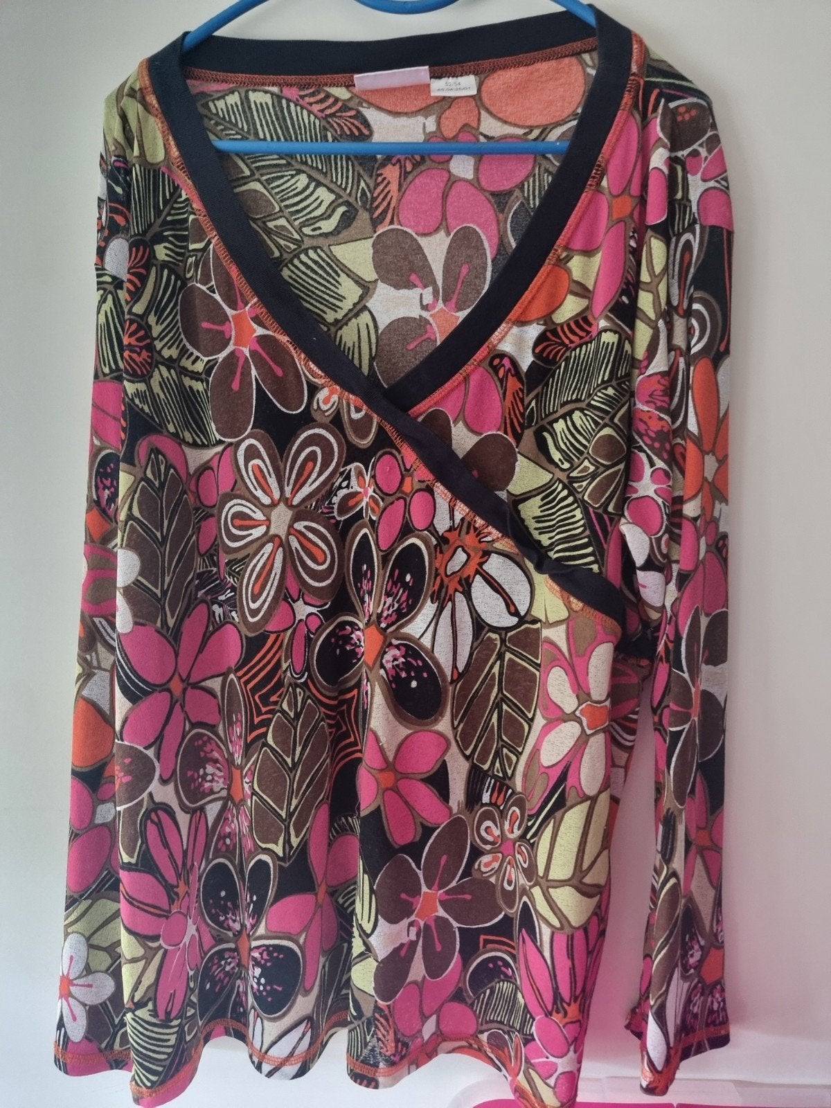 Liebs Bo Bloemenprint Tuniek/Blouse Maat 52/54, Kleding | Dames, Grote Maten, Liebs Bo, Ophalen of Verzenden, Zo goed als nieuw