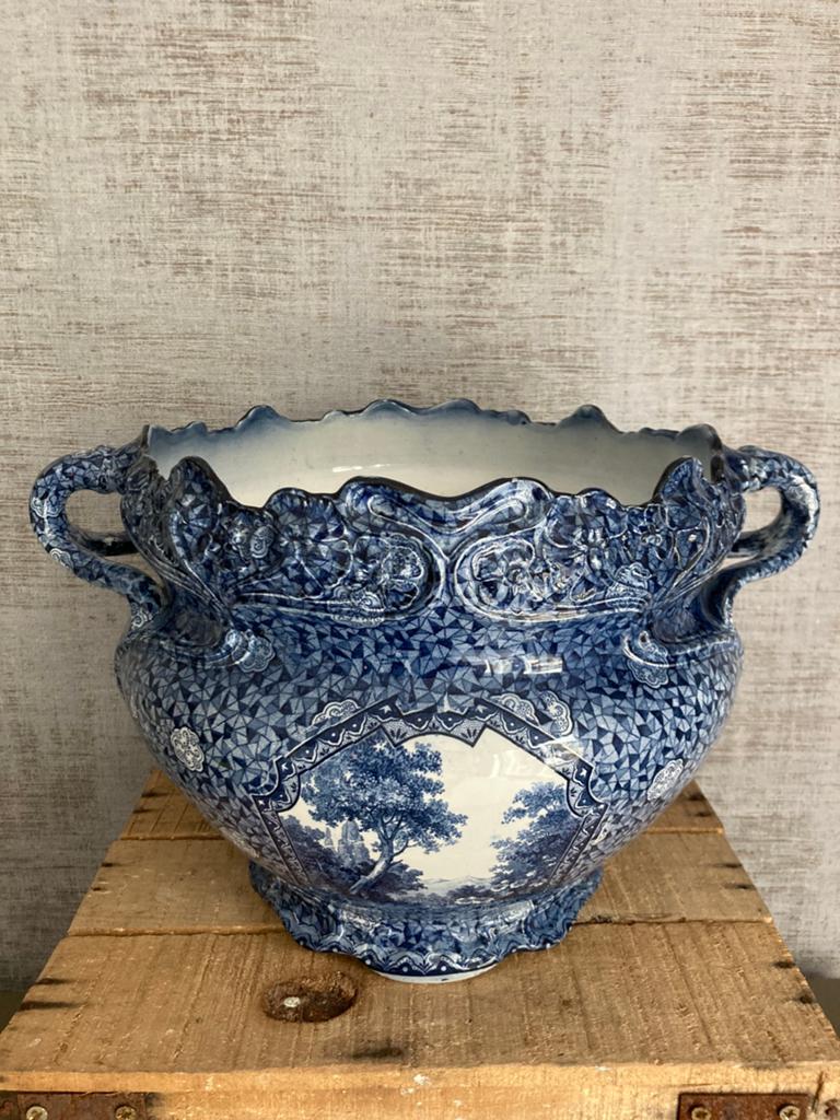 Grote cachepot (bloempot) Villeroy & Boch Flamand- 1874/1909, Ophalen of Verzenden
