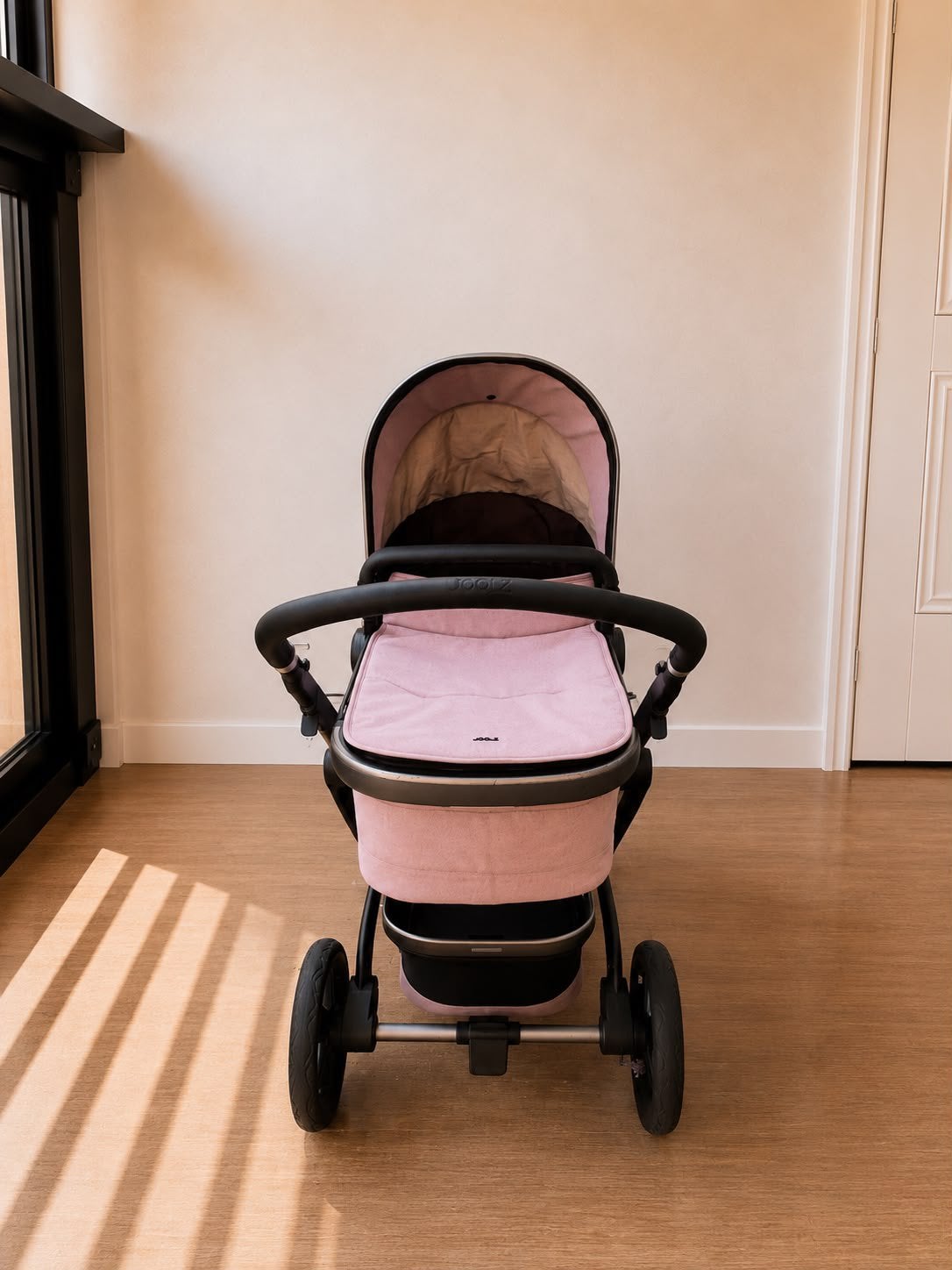 Joolz Day + Roze 2-in-1 Kinderwagen, Zo goed als nieuw, Verstelbare duwstang, Ophalen, Kinderwagen