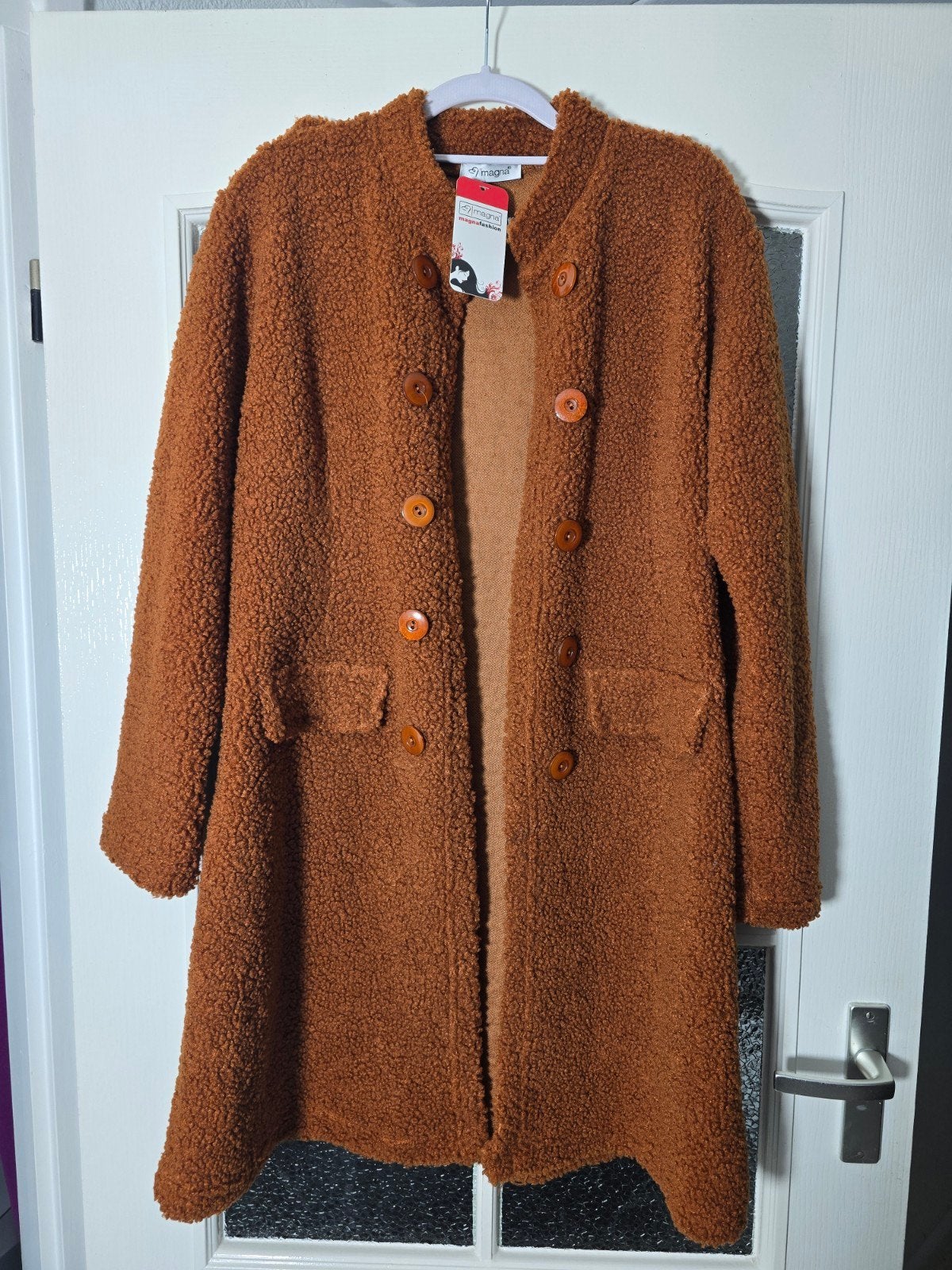 nieuw magna jas/blazer teddy roest 40 42= tm 44, Ophalen of Verzenden, Nieuw, Maat 42/44 (L), Bruin
