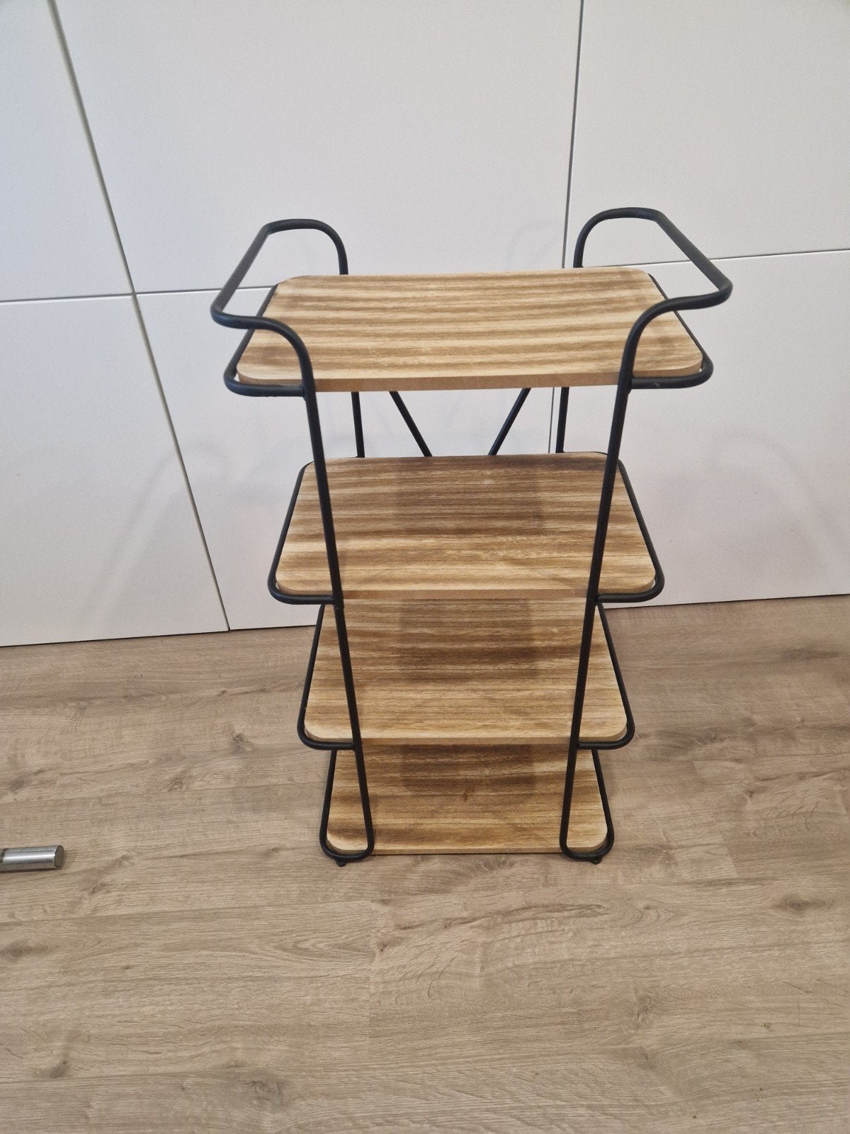 Zgan. Bakkerskast open kast servies hout zwart brocante, Ophalen, Zo goed als nieuw