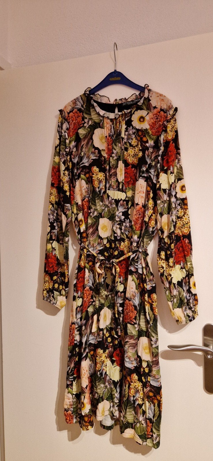 juffrouw Jansen jurk bloemen 38 40, Kleding | Dames, Maat 38/40 (M), Ophalen of Verzenden, Zo goed als nieuw, Knielengte