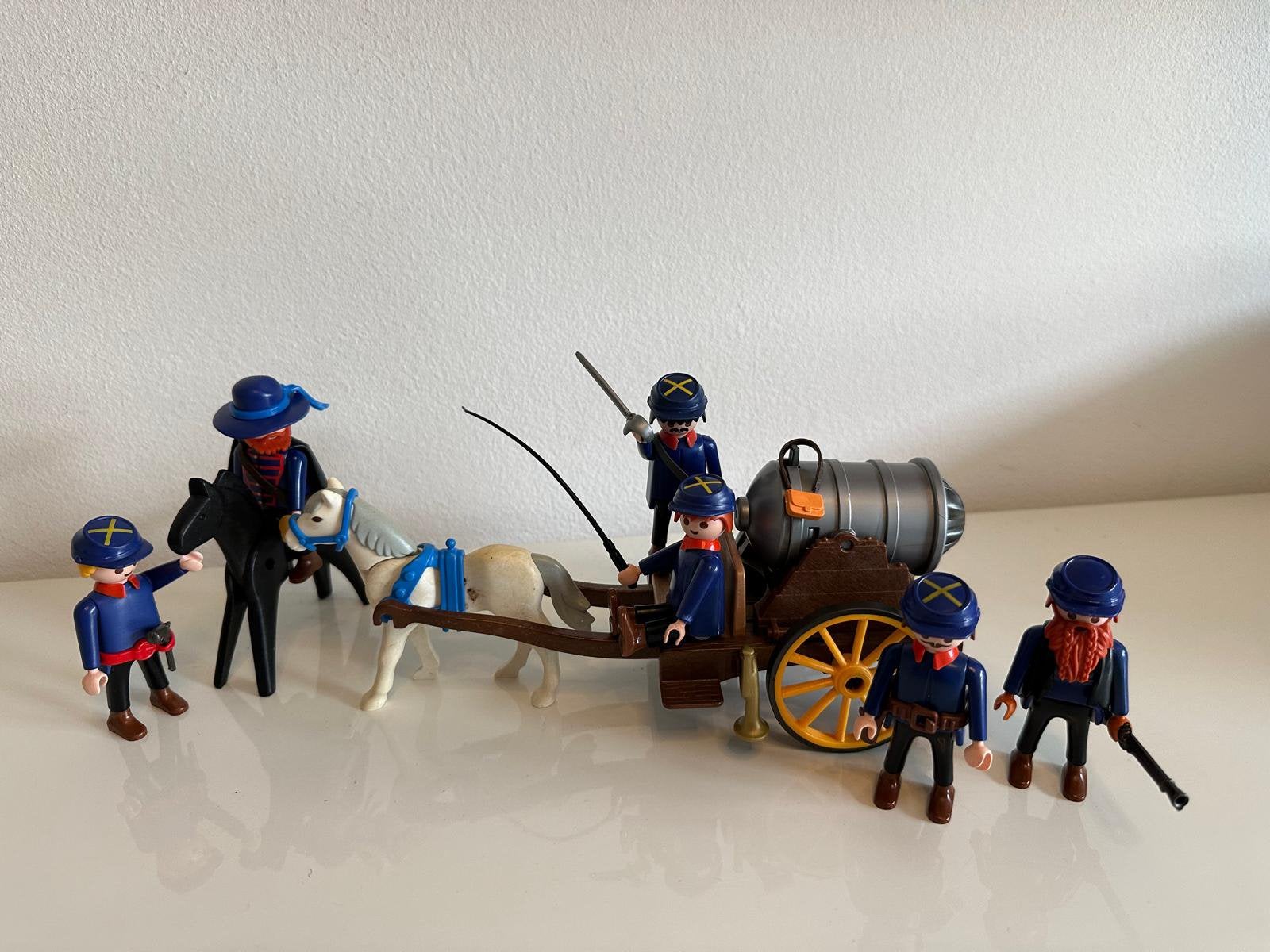 Playmobil G noordelijken soldaten met paard en wagen, Ophalen of Verzenden, Zo goed als nieuw
