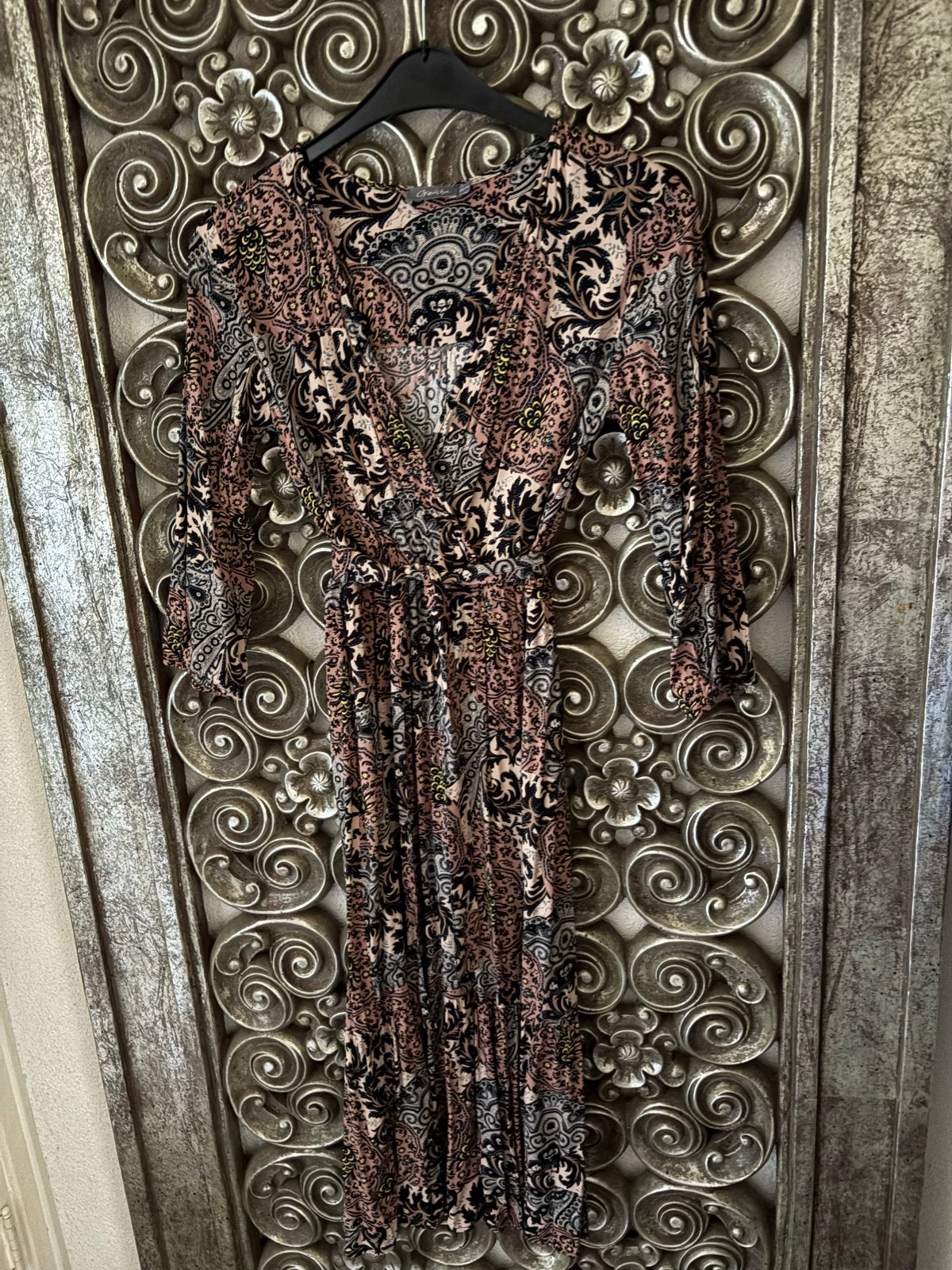 Nieuwe Geisha maxi jurk met paisley print XS, Meerkleurig, Ophalen of Verzenden, Zo goed als nieuw, Maat 36 (S)