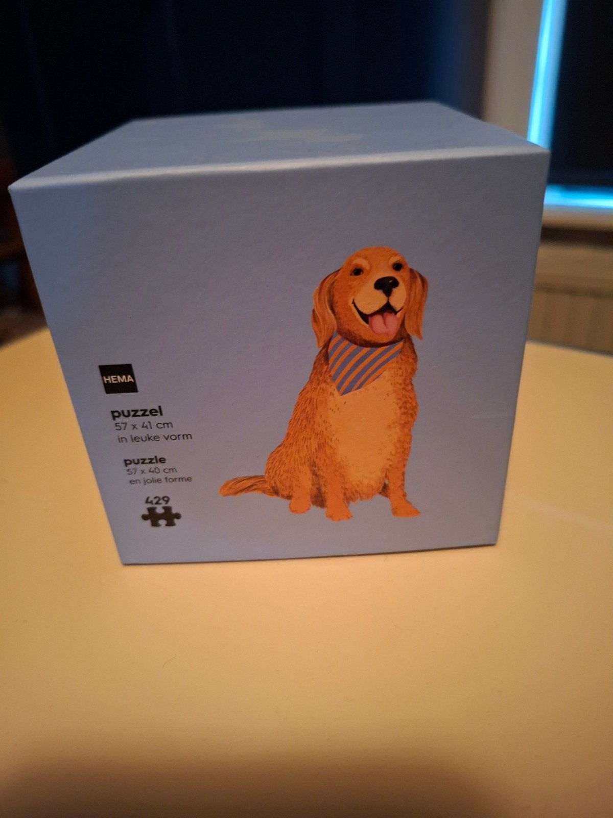 Nieuwe HEMA Puzzel met Hond - 429 stukjes, Ophalen of Verzenden, Minder dan 500 stukjes, Nieuw, Legpuzzel