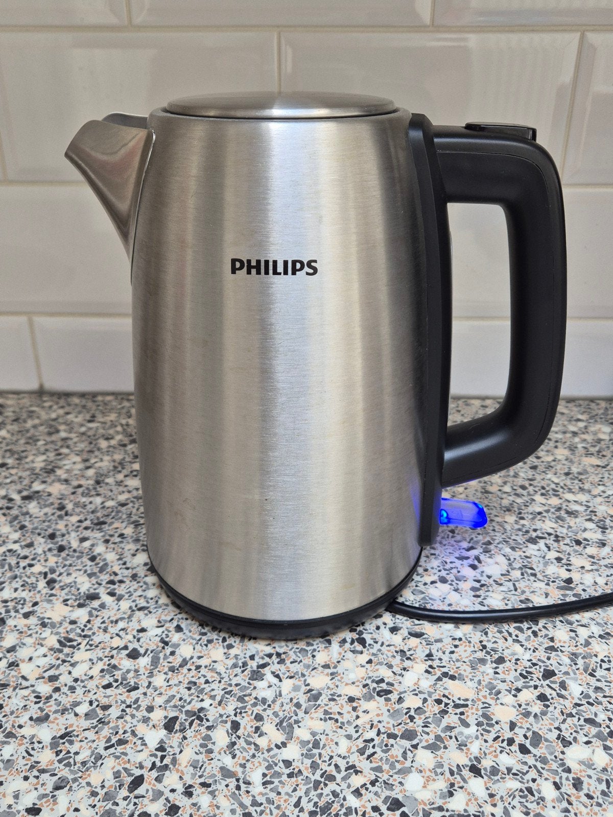 Philips HD9351/90 RVS Waterkoker, 1 tot 2 liter, Ophalen of Verzenden, Gebruikt, Rvs
