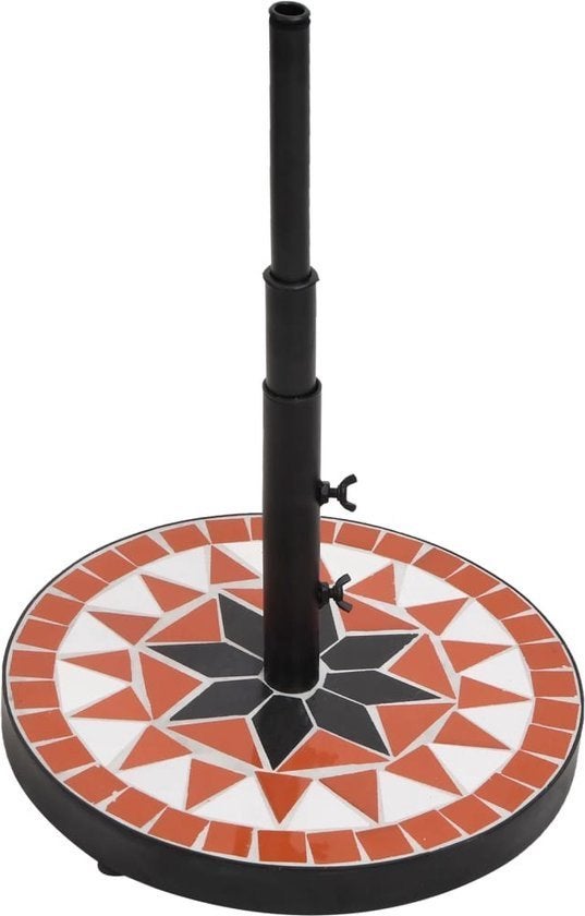 2 stuks Parasolvoet Terracotta rond 14 kg, Ophalen, Verstelbaar, Nieuw, Parasolvoet