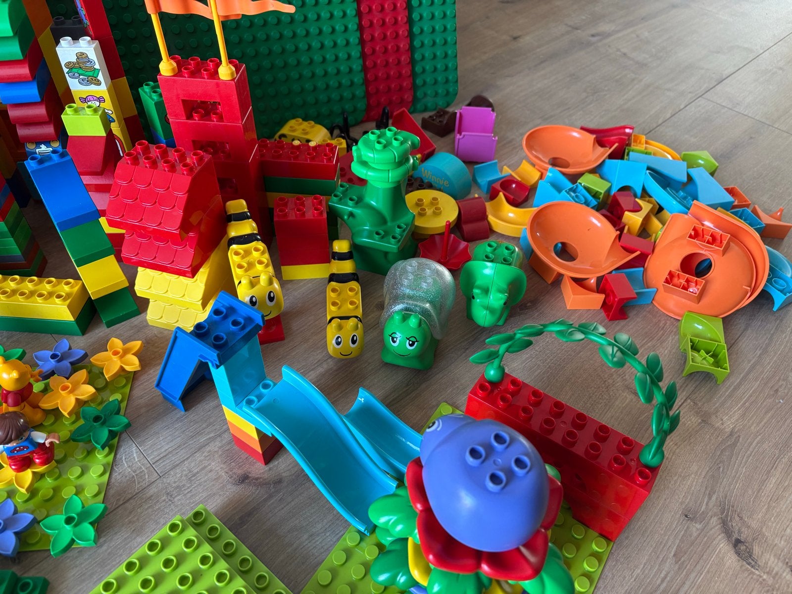Grote partij LEGO Duplo: 1000+ onderdelen met grondplaten, Ophalen, Gebruikt, Inclusief extra onderdelen, Duplo