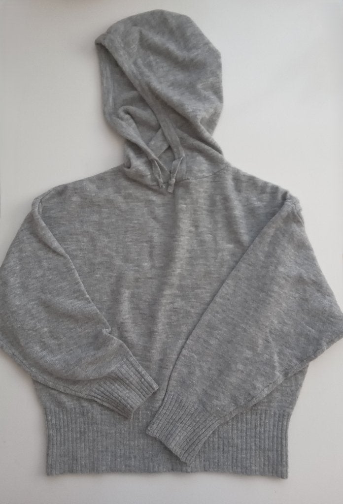 H&M grijze trui met capuchon, maat M, H&M, Verzenden, Zo goed als nieuw, Angelschoice@gmail.com