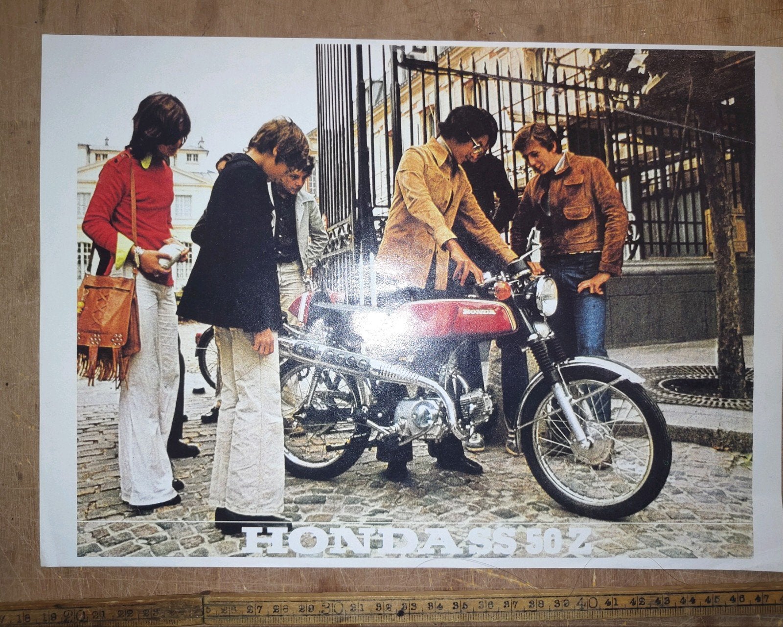 Brochure blad Honda ss50z   1972, Fietsen en Brommers, Ophalen of Verzenden, Gebruikt
