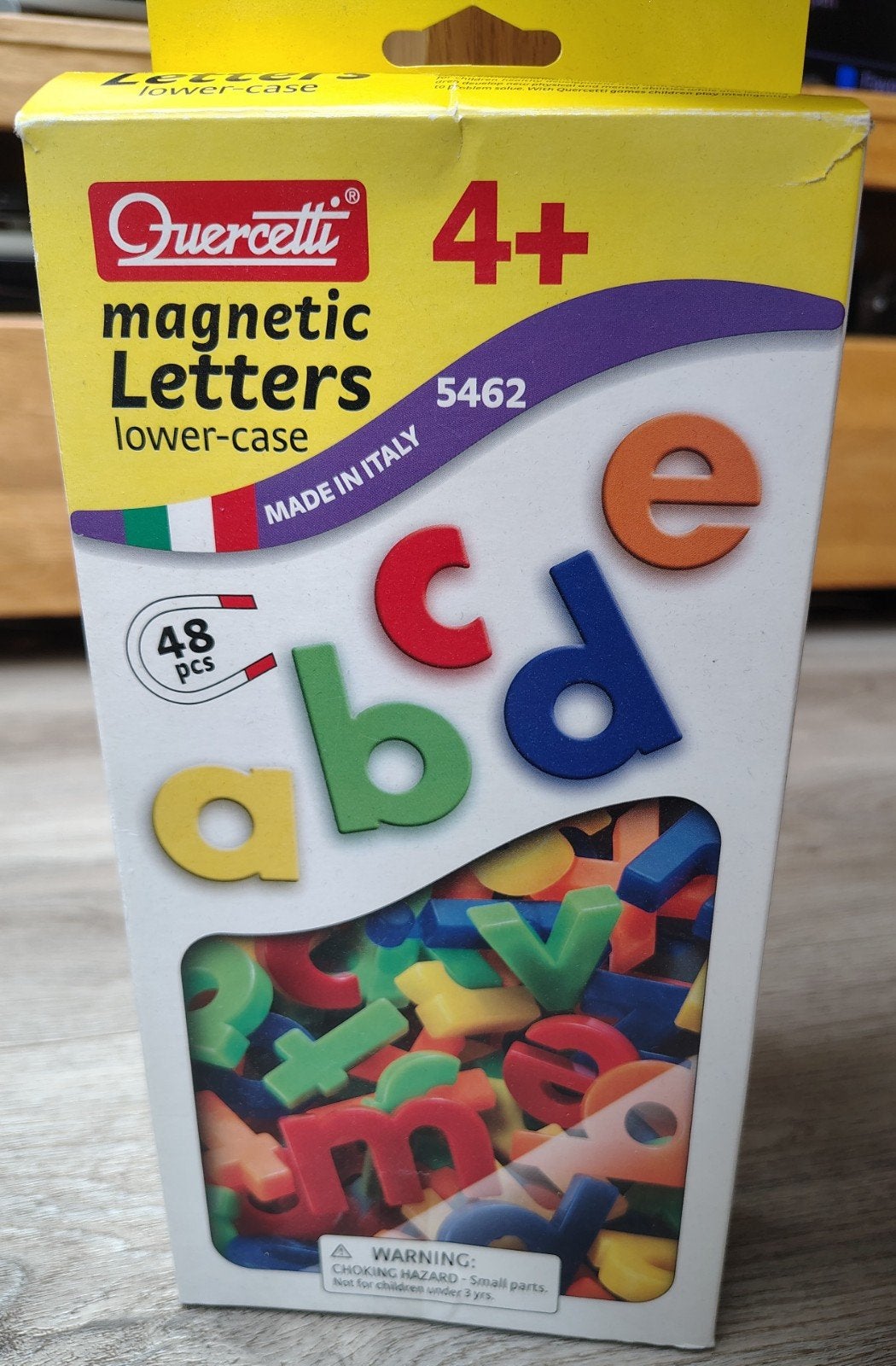 Quercetti Magnetische Letters (kleine letters) 48 stuks, Ophalen of Verzenden, Zo goed als nieuw, Overige typen