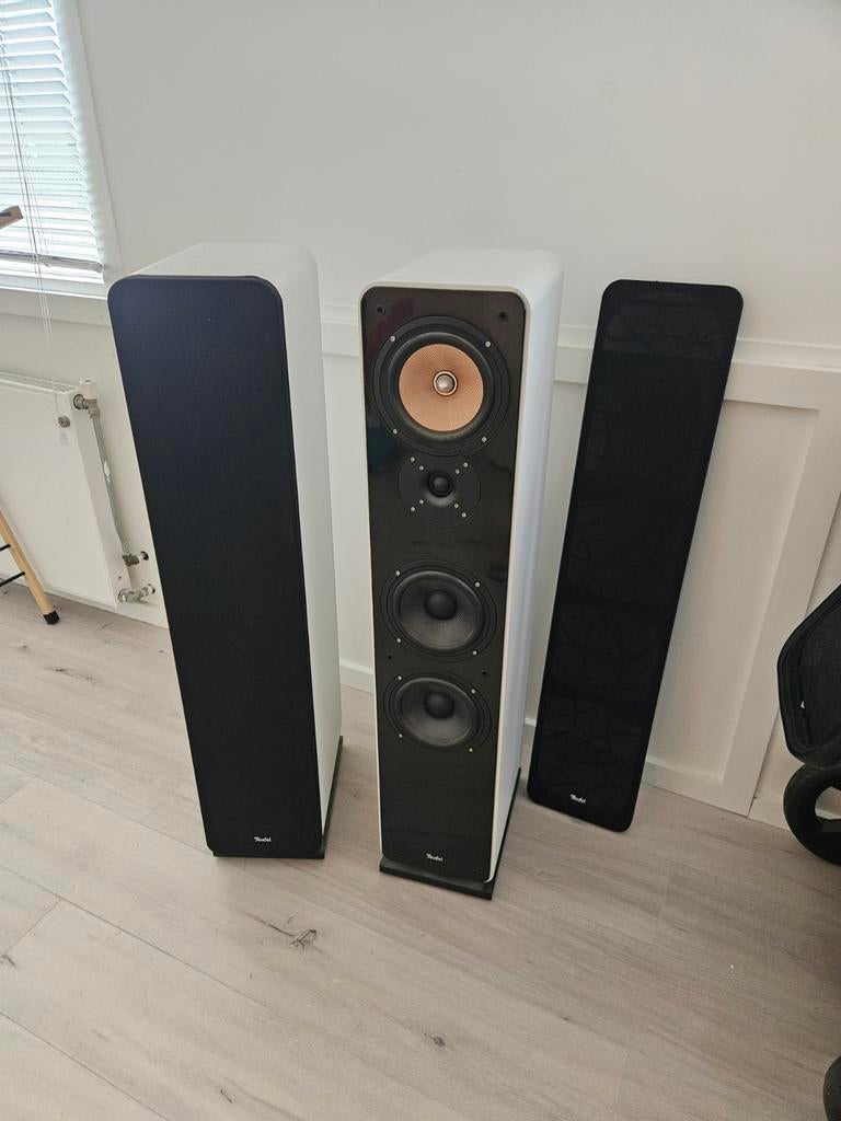 Teufel Ultima 40 Mk2 Vloerstaande Speakers Wit, Audio, Tv en Foto, Luidsprekers, Overige merken, Ophalen of Verzenden, Zo goed als nieuw