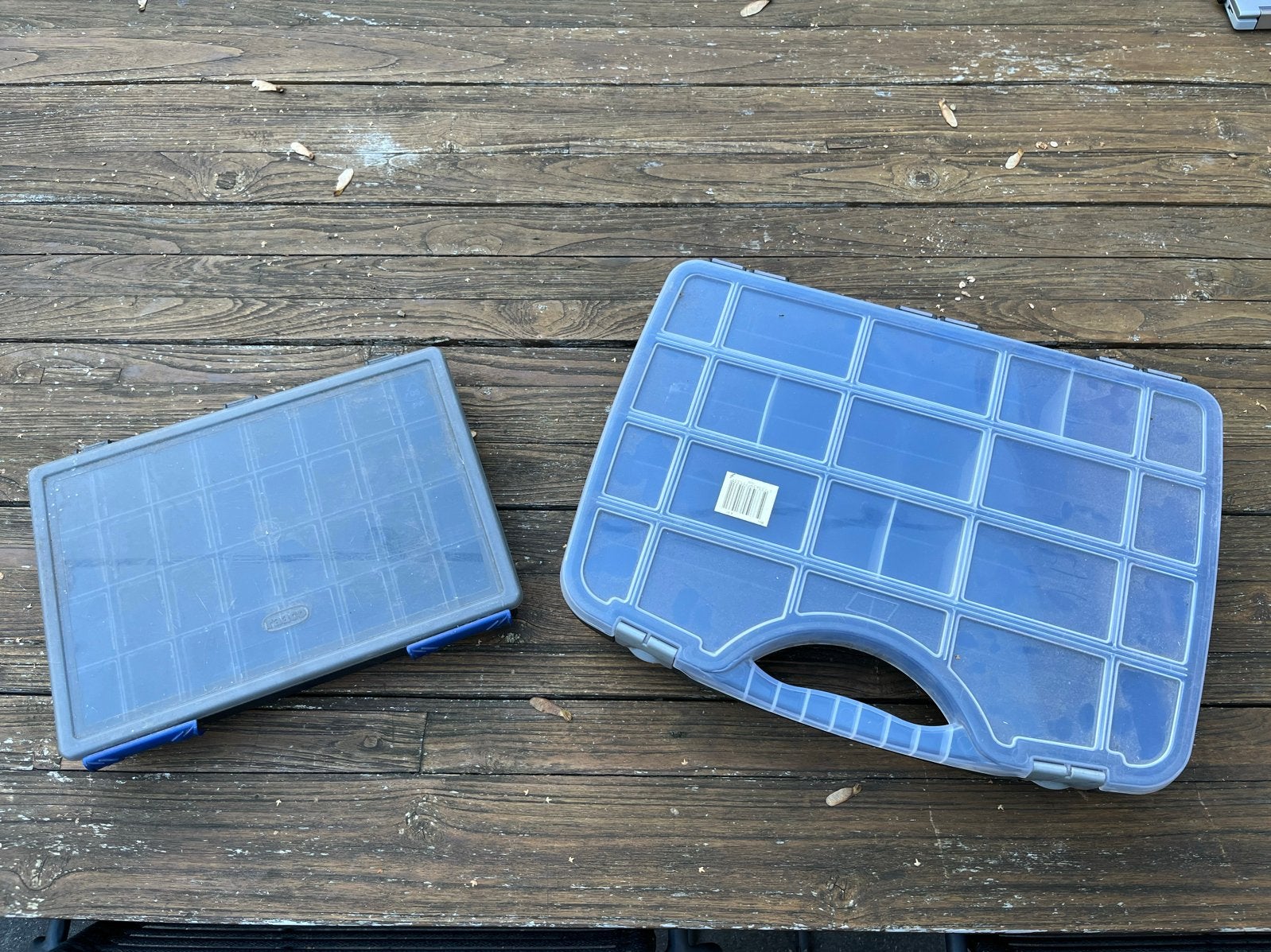 2x Opbergdoos met vakjes, Ophalen, Gebruikt