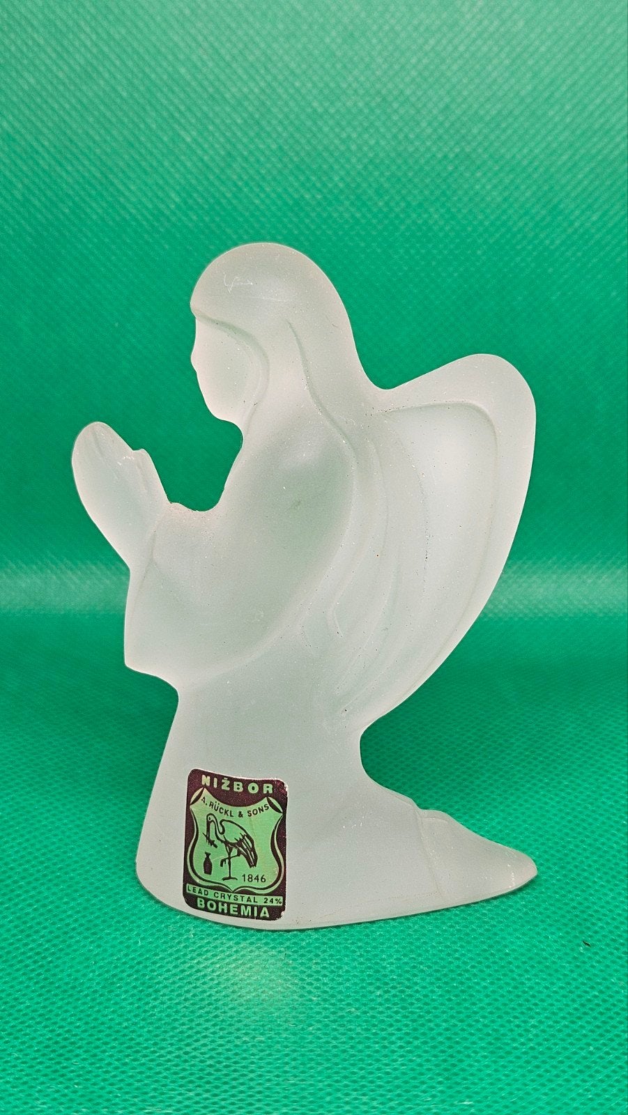 Bohemium glazen engel, Verzamelen, Ophalen of Verzenden, Zo goed als nieuw, Huisaccessoire