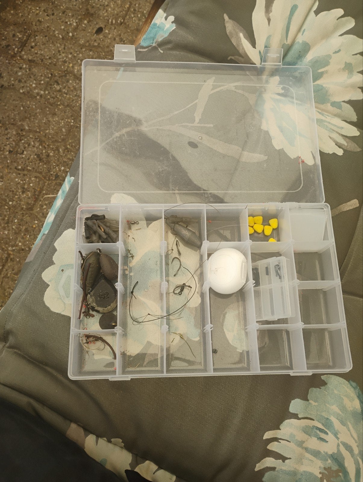 karper spullen, Ophalen, Gebruikt, Complete set
