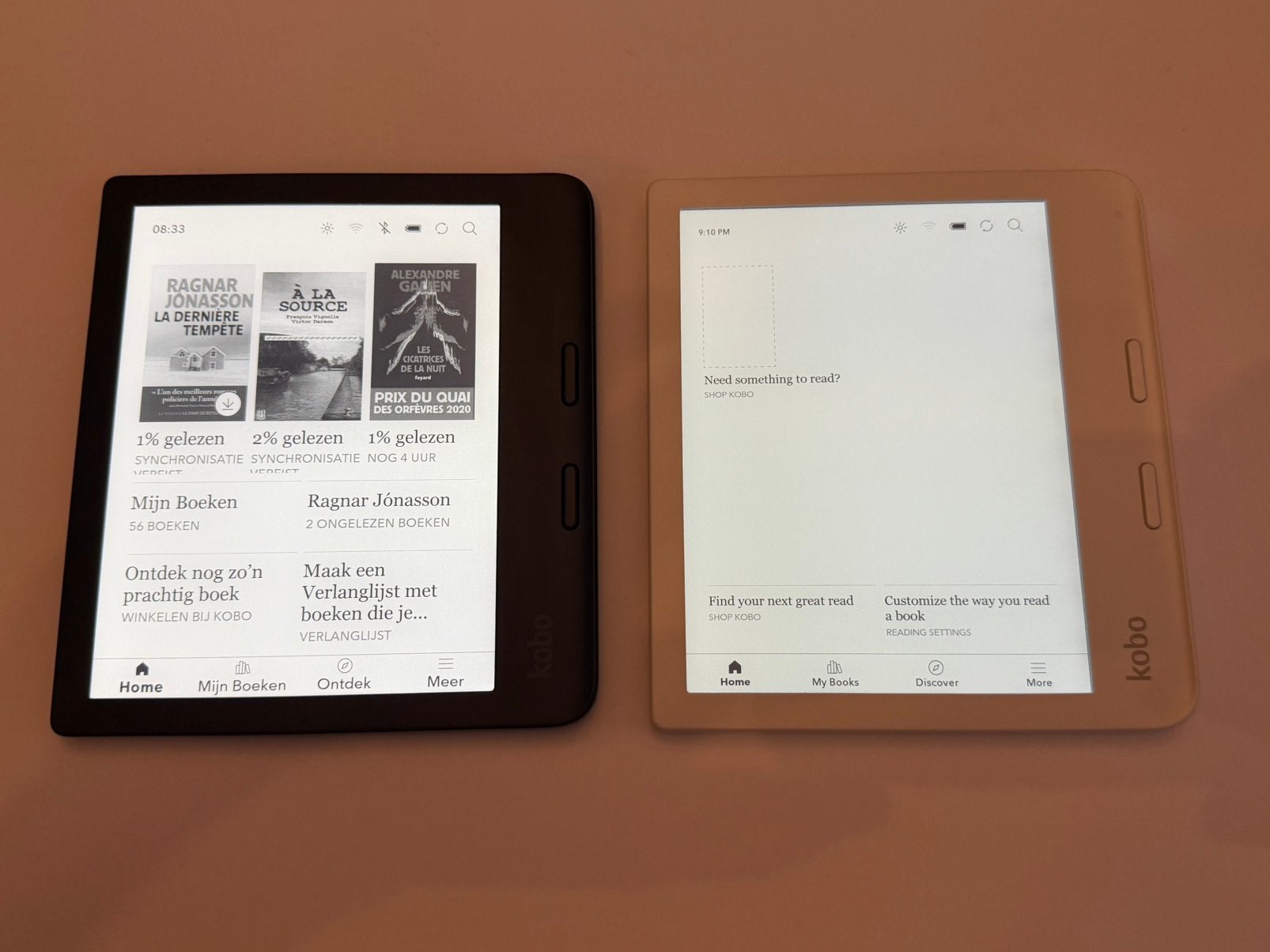 Kobo Libra 2 | bundel 2x wit/zwart | nette staat, Computers en Software, E-readers, Verzenden, Kobo, Kobo, Zo goed als nieuw
