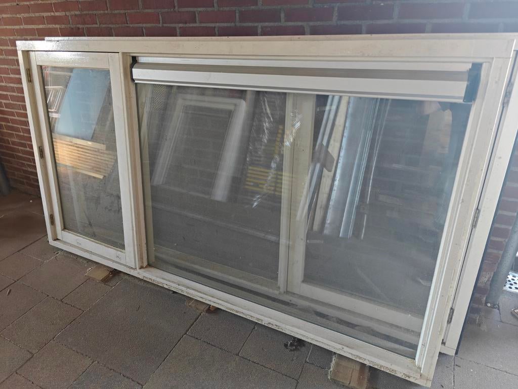 Kozijnen hardhout dubbel glas, Raamkozijn, 75 tot 150 cm, Hout, Ophalen